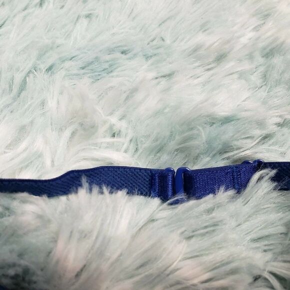 Victoria's Secret Women's Blue High Neck Unlined Bra Fish Net 32 C - Picture 6 of 6